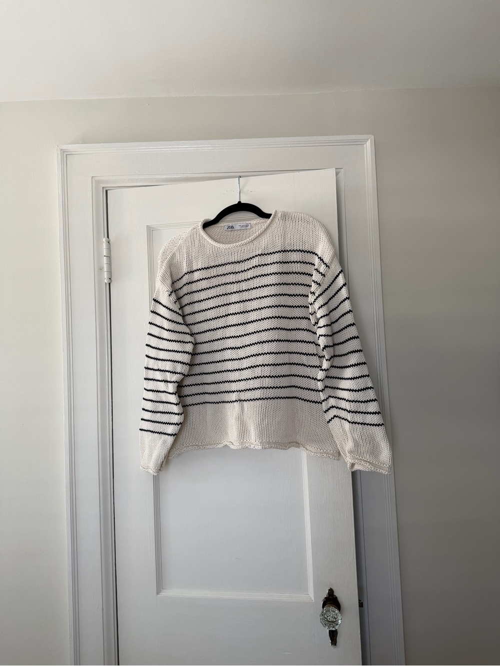 Zara Cotton Striped Sweater
